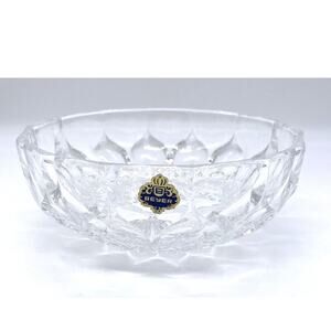 Beyer Bleikristall 24% Lead Crystal 7” Bowl Holiday Nut & Candy Dish
